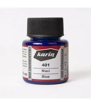 Karin Hat Mürekkebi 45 ml. 401 Mavi