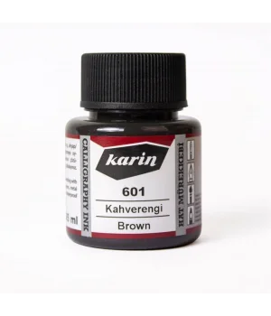 Karin Hat Mürekkebi 45 ml. 601 Kahverengi