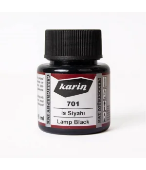 Karin Hat Mürekkebi 45 ml. 701 İs Siyahı
