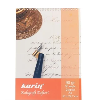 Karin Kaligrafi Defteri Çizgisiz 90 gr. A4 50 yaprak