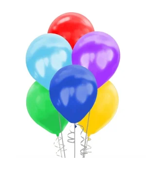 Karışık Renkli Metalik Balon 12