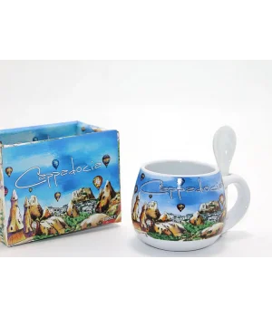 Kaşıklı Yöresel Kahve Fincanı Tekli ALK1557