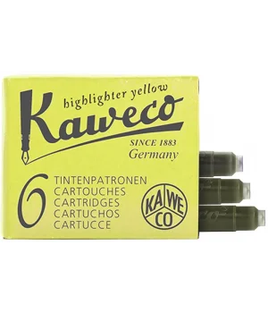 Kaweco Dolma Kalem Kartuşu 6lı NEON SARI