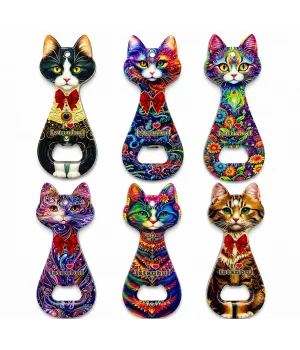 Kedi Tasarımı İstanbul Temalı Buzdolapı Süsü Magnet Alk5408