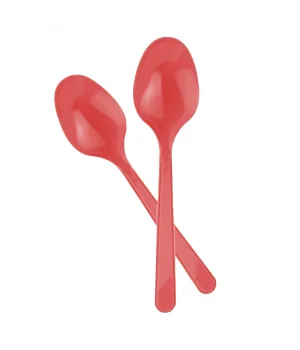 Kırmızı Plastik Kaşık