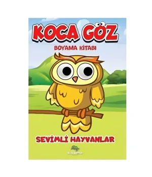 Koca Göz Sevimli Hayvanlar Boyama Kitabı