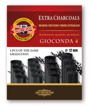 Koh-i Noor Extra Charcoal Kalın Kömür Füzen Seti 4lü