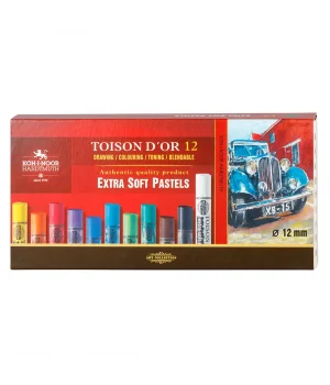 Koh-i Noor Toison Dor Extra Soft Pastel Boya Seti (Kalın) 12 Renk