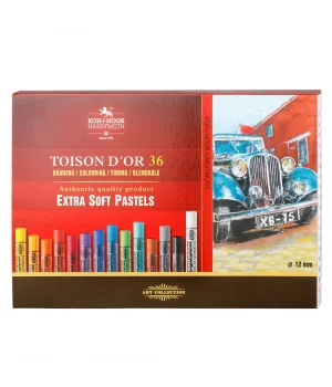 Koh-i Noor Toison Dor Extra Soft Pastel Boya Seti (Kalın) 36 Renk