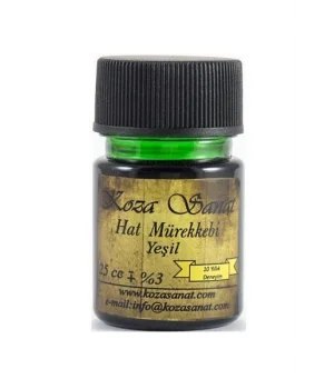 Koza Hat Mürekkebi 25 cc. YEŞİL