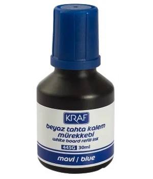 Kraf Beyaz Tahta Kalemi Mürekkebi 30 ml. MAVİ