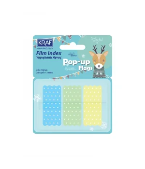 Kraf Film Index Pastel Puantiyeli 3 Renk x 20 Sayfa