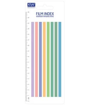 Kraf Film Index Şerit Bright Color 8 Renk x 20 Sayfa