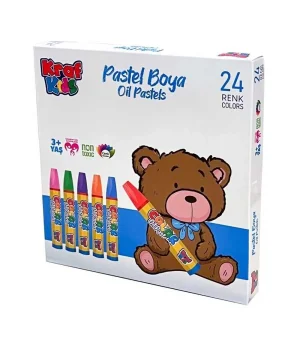 Kraf Kids Pastel Boya 24 Renk Karton Kutu