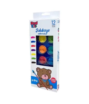 Kraf Kids Sulu Boya 12 Renk