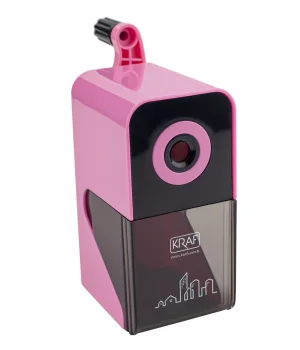 Kraf Kollu Kalemtraş Pastel Pembe