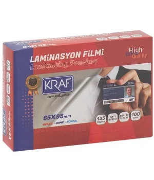 Kraf Laminasyon Filmi 65x95 mm 125 Micron 100lü