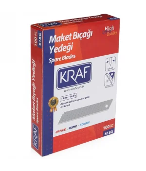 Kraf Maket Bıçağı Yedeği Geniş 100lü Paket
