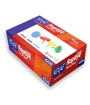 Kraf Renkli Raptiye 30lu Paket