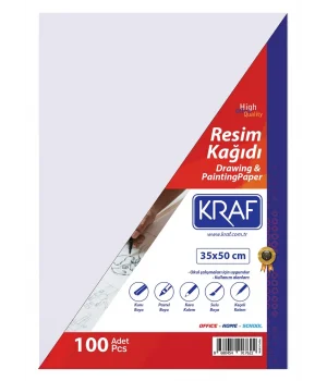 Kraf Resim Kağıdı 35x50 cm. 100lü Paket