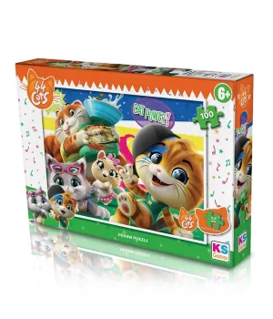 KS Games 44 Cats 100 Parça Puzzle