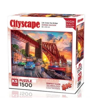 Ks Games Forth Bridge at Sunset Puzzle 1500 Parça 22039