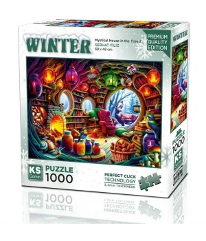 KS Games Mystical House in the Forest Puzzle 1000 Parça