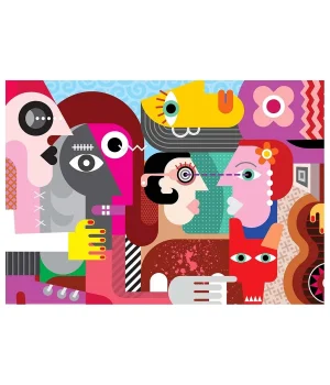 KS Strange People And Dirty Dog 1000 Parça Puzzle