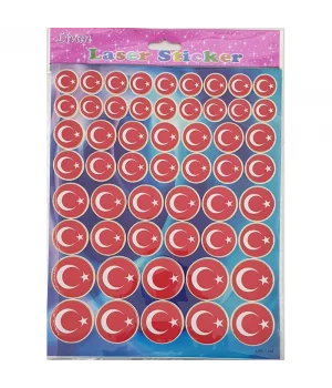 Laser Sticker Bayrak