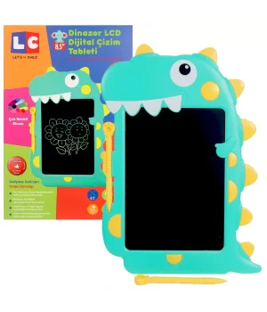 LCD Dijital Renkli Dinozor Çizim Tableti 8,5 İnç