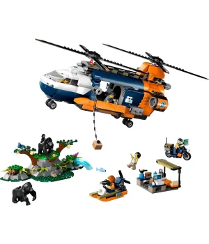 LEGO City Orman Kaşifinin Helikopteri Kamp Yerinde 60437