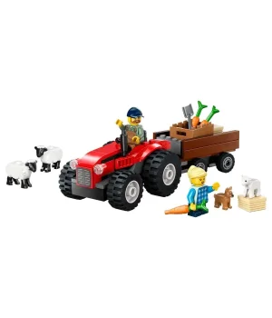 LEGO City Römorklu Kırmızı Çiftlik Traktörü ve Koyun 60461
