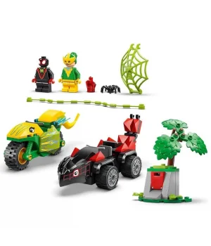 LEGO Marvel Spidey ve İnanılmaz Arkadaşları Spin ve Electro Dinozor Aracı Takibi 11198