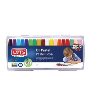 Lets Pastel Boya 18 Renk Plastik Çantalı (LK-18)