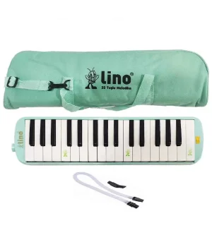 Lino 32 Tuşlu Bez Çantalı Melodika Pastel Yeşil