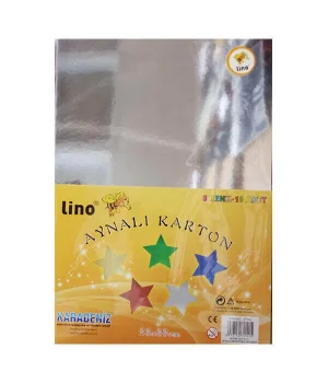 Lino Aynalı Karton 23x33 Cm.5 Renk 10Lu (2708J)