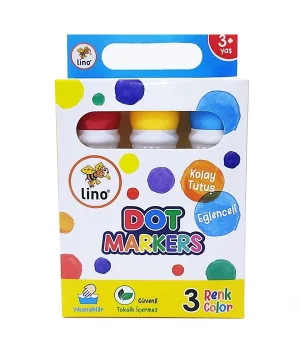 Lino Dot Markers 3'lü Yıkanabilir