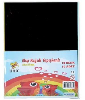 Lino Elişi Kağıdı Yapışkanlı A4 10 Renk (PP-011)
