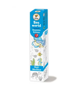 Lino Yapışkanlı Rulo Boyama Kağıdı 86x20 cm. SEA WORLD