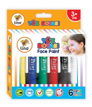 Lino Yıkanabilir Yüz Boyası 6 Renk