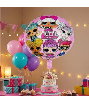 Lol Bebek Temalı Yuvarlak Folyo Balon