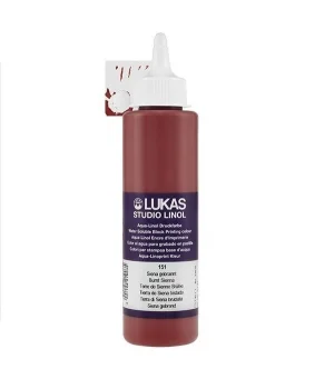 Lukas Studio Su Bazlı Linol Baskı Boyası 250 ml. Burnt Sienna