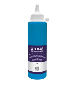 Lukas Studio Su Bazlı Linol Baskı Boyası 250 ml. Cyan Mavi