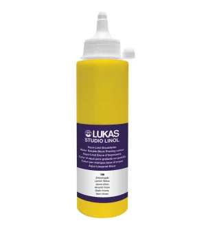 Lukas Studio Su Bazlı Linol Baskı Boyası 250 ml. Limon Sarı