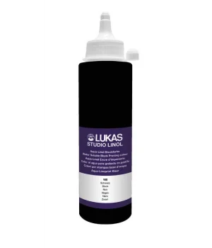 Lukas Studio Su Bazlı Linol Baskı Boyası 250 ml. Siyah