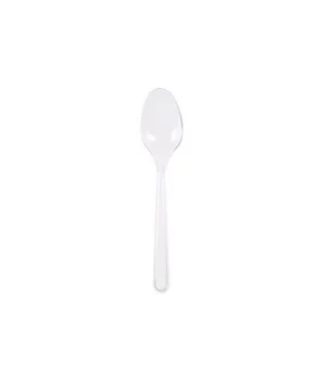 Lüks Plastik Şeffaf Kaşık 100 Adet