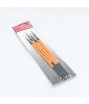 Lutart 4lü Yuvarlak Fırça Seti (2,4,6,8) SET-2