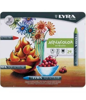 Lyra Aquacolor Sulandırılabilir Pastel Boya Seti 24 Renk