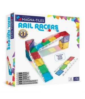 Magna Tiles Rail Racers 33 Parça