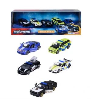 Majorette Rescue World 5 Parçalı Model Araçlar Hediye Seti